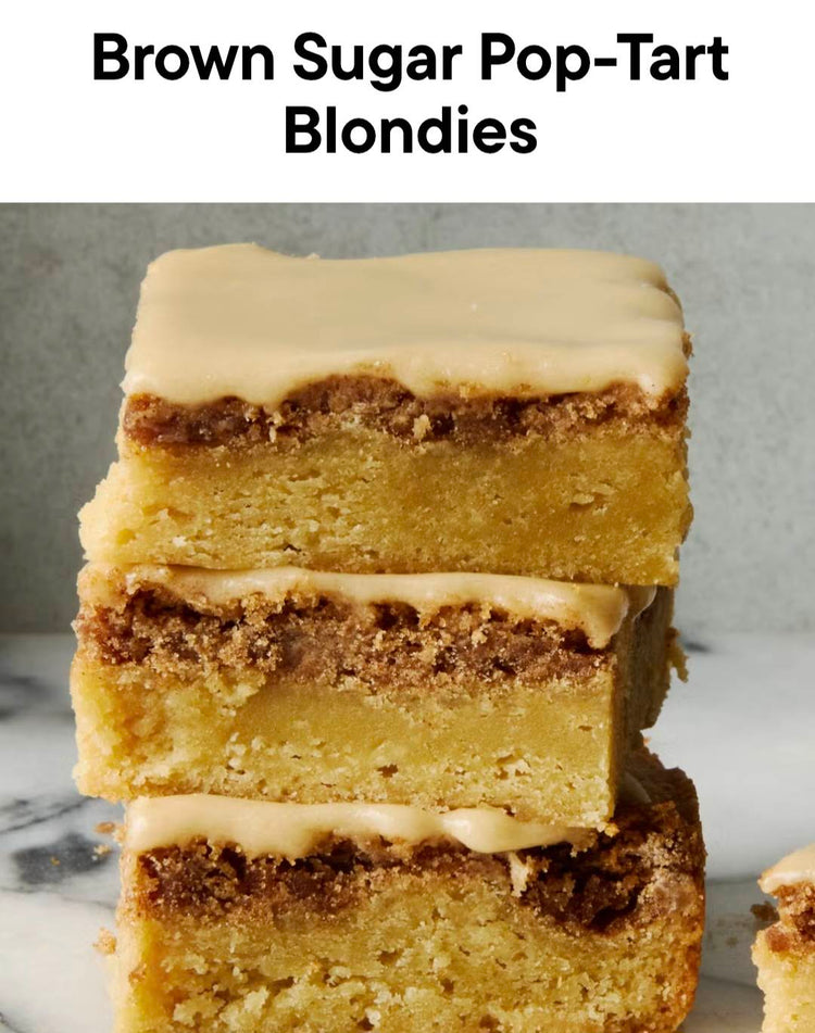 Brown Sugar Pop Tart Blondies